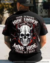 YOUR DEMONS HIDE UNDER YOUR BED SKULL DEMON ALL OVER PRINT - TLNT1010253