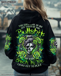 THE GOOD GIRL IN ME SKULL LADY ROSE ALL OVER PRINT  - TLNZ0912241