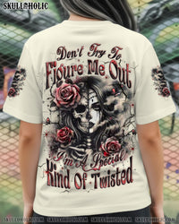 DON'T TRY TO FIGURE ME OUT SKULL ALL OVER PRINT - YHLT2811251