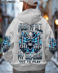 ONE DAY I'M GONNA JUST SAY DEMON SKULL ALL OVER PRINT   - TLNZ1412241