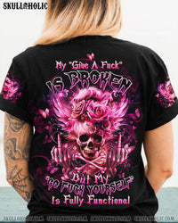 MY GIVE A F IS BROKEN MESSY BUN WINGS ALL OVER PRINT - TLTW0204249