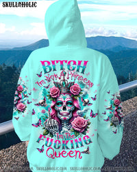 I'M THE F QUEEN SUGAR SKULL ROSE ALL OVER PRINT - TLTW1412231