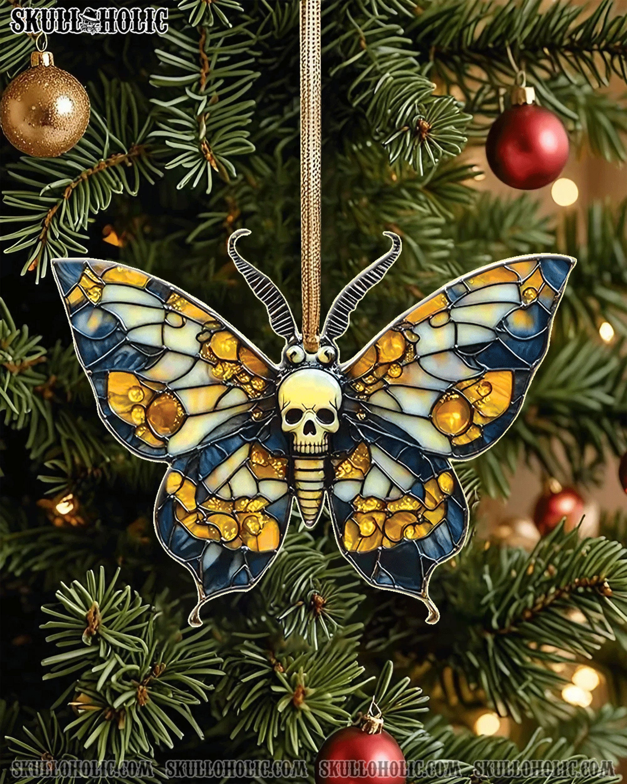 GOTHIC SKULL BUTTERFLY  ORNAMENT & KEYCHAIN - YHLT1508254