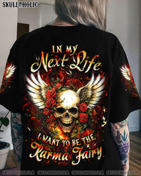 KARMA FAIRY SKULL ROSE ALL OVER PRINT - YHLT1009254