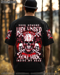 YOUR DEMONS HIDE UNDER YOUR BED SKULL ALL OVER PRINT - TLNT1911253