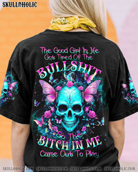 THE GOOD GIRL IN ME SKULL FLORAL ALL OVER PRINT - TLTW0712231