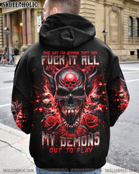 ONE DAY I'M GONNA JUST SAY DEMON SKULL ALL OVER PRINT   - TLNT1212243