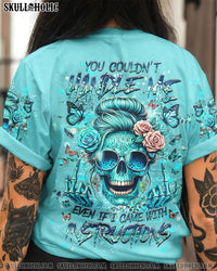 YOU COULDN'T HANDLE ME MESSY BUN ALL OVER PRINT - YHHG2706241