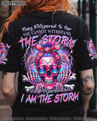 I AM THE STORM MESSY BUN ALL OVER PRINT - TYTD1907243