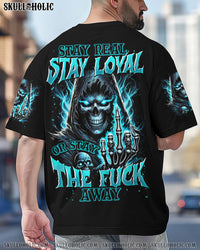 STAY REAL STAY LOYAL SKULL ALL OVER PRINT - TYTD1703253