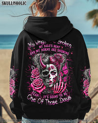IT'S GOING TO BE ONE OF THOSE DAYS MESSY BUN SKULL ALL OVER PRINT - TLNZ0301241