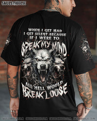 WHEN I GET MAD WOLF OVER PRINT - TLNT0309251