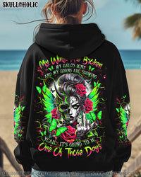IT'S GOING TO BE ONE OF THOSE DAYS MESSY BUN SKULL ALL OVER PRINT  - TLNZ1102251