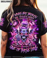 IT'S GOING TO BE ONE OF THOSE DAYS MESSY BUN SKULL ALL OVER PRINT - TLNZ1907241