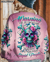 WARNING THIS TATTOOED GIRL SUGAR SKULL BONES ALL OVER PRINT - TLTR0111236