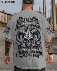 YOUR DEMONS HIDE UNDER YOUR BED SKULL ALL OVER PRINT  - TLTR1906251