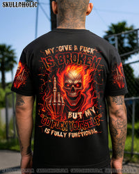 MY GIVE A F IS BROKEN SKULL FIRE ALL OVER PRINT  - TLNZ0605251