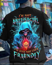 I'M NOT ANTI-SOCIAL REAPER SKULL ALL OVER PRINT - YHHN1004241