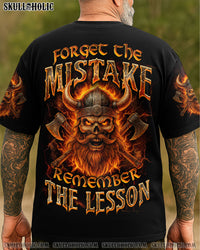 FORGET THE MISTAKE REMEMBER THE LESSON VIKING SKULL ALL OVER PRINT - TYQY1404251