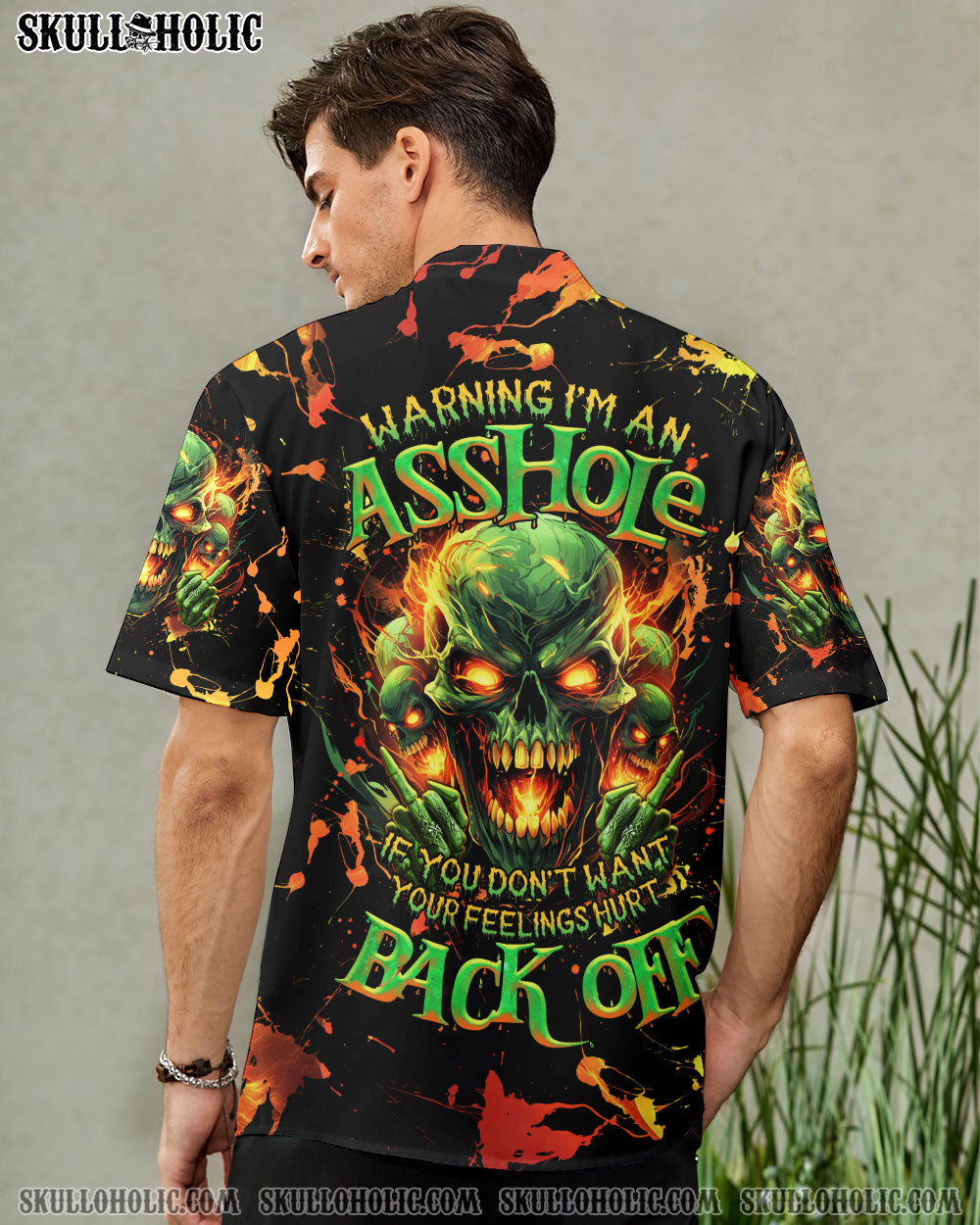 WARNING I'M AN A SKULL BASEBALL JERSEY - TLNZ1305247