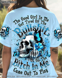 THE GOOD GIRL IN ME SKULL FLOWER ALL OVER PRINT - YHDU0208243