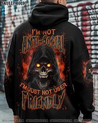 I'M NOT ANTI-SOCIAL MAD REAPER SKULL ALL OVER PRINT - YHLN0512251