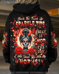BACK THE F UP SKULL HORNS ALL OVER PRINT - YHHG1001251