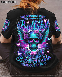 THE GOOD GIRL IN ME SKULL WINGS ROSE ALL OVER PRINT - TLNO1912233