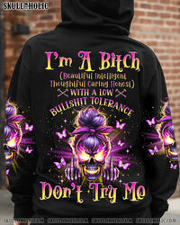 I'M A B DON'T TRY ME FIRE MESSY BUN ALL OVER PRINT - TLNO3001241
