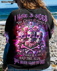 I HAVE 3 SIDES ROSE SUGAR SKULL ALL OVER PRINT - TLNZ0411233