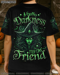 HELLO DARKNESS HALLOWEEN WITCH ALL OVER PRINT - TYPQ2207254