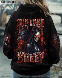 YOUR FIRST MISTAKE WOLF SKULL LADY ALL OVER PRINT - TLTW0407251