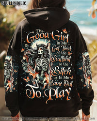 THE GOOD GIRL IN ME SKELETON LADY ALL OVER PRINT - TLNO1811242