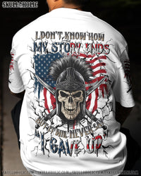 NEVER SAY I GAVE UP SKULL WARRIOR ALL OVER PRINT - YHLN1709252