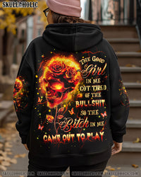 THE GOOD GIRL IN ME SKULL FIRE ALL OVER PRINT - YHHG1102251