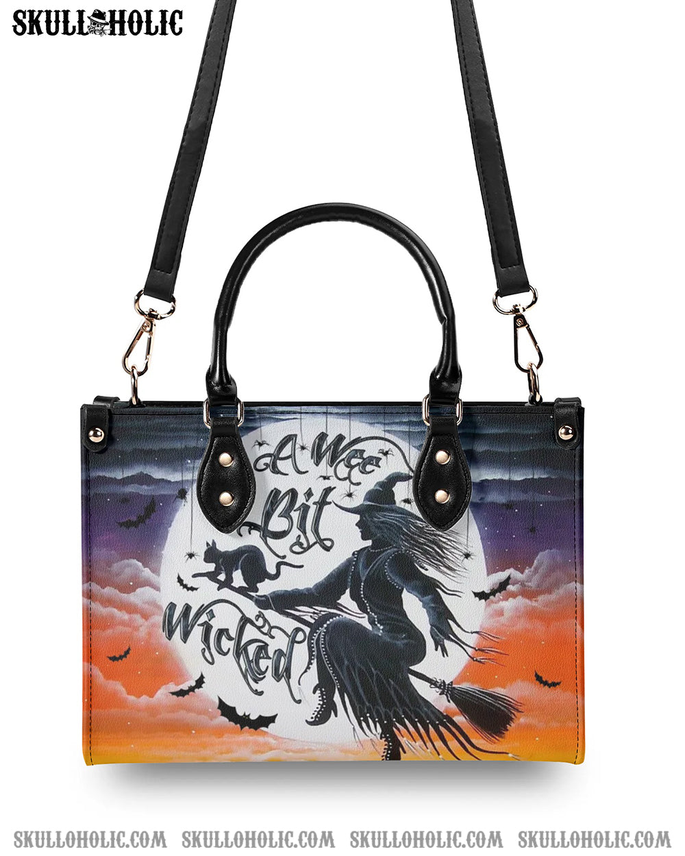 A WEE BIT WICKED HALLOWEEN LEATHER HANDBAG - YHLN1609244