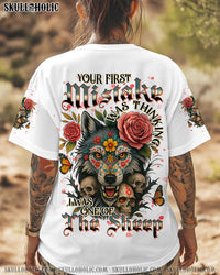 YOUR FIRST MISTAKE SKULL WOLF ALL OVER PRINT  - TLNT1606254