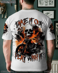 TAKE IT OUT AND PLAY WITH IT BIKER SKULL ALL OVER PRINT - TLNT2807253