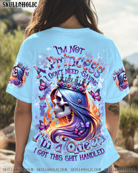 I'M NOT A PRINCESS SKULL QUEEN ALL OVER PRINT - YHDU0608244