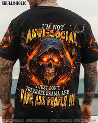 I'M NOT ANTI-SOCIAL REAPER SKULL ALL OVER PRINT - TLPQ2304245