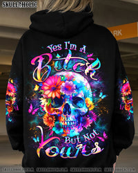 YES I'M A B BUT NOT YOURS ALL OVER PRINT - YHDU1203252