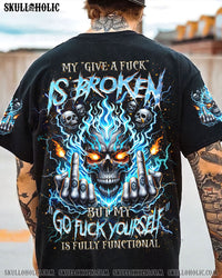 MY GIVE A F IS BROKEN SKULL ALL OVER PRINT - TLNZ0907241