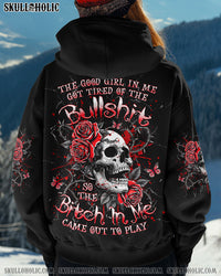 THE GOOD GIRL IN ME SKULL ROSES ALL OVER PRINT - YHHG1411242
