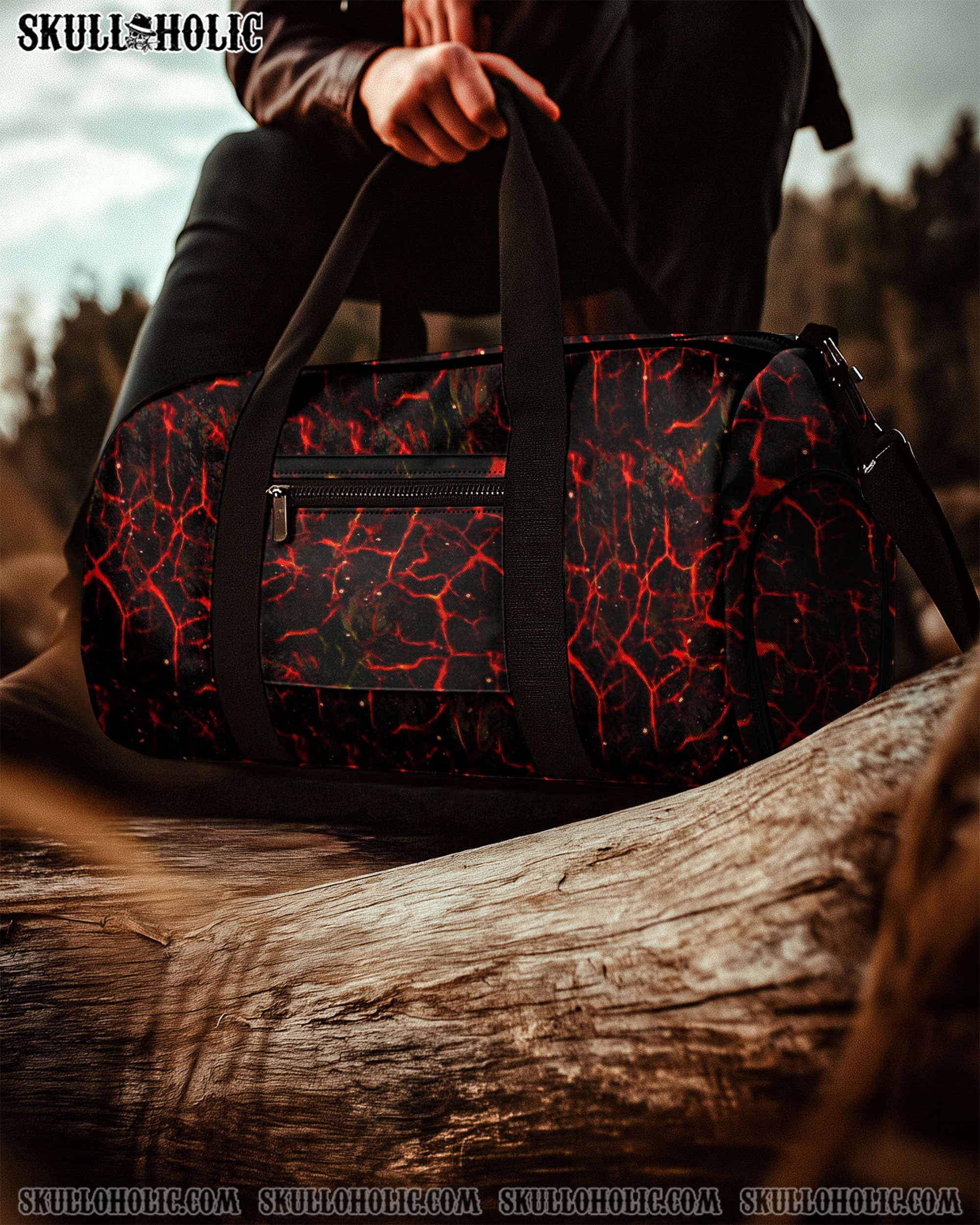 AMERICAN FLAG SKULL TRAVELLING BAG - YHHN0409255