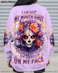 I CAN KEEP MY MOUTH SHUT SKULL ALL OVER PRINT - TLNT1601243