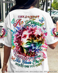 I HOLD A BEAST AN ANGEL SKULL GIRL TIE DYE ALL OVER PRINT - TLNT0307241