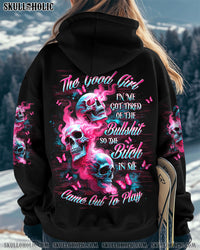 THE GOOD GIRL IN ME SKULL SMOKE ALL OVER PRINT  - TLTW0212241