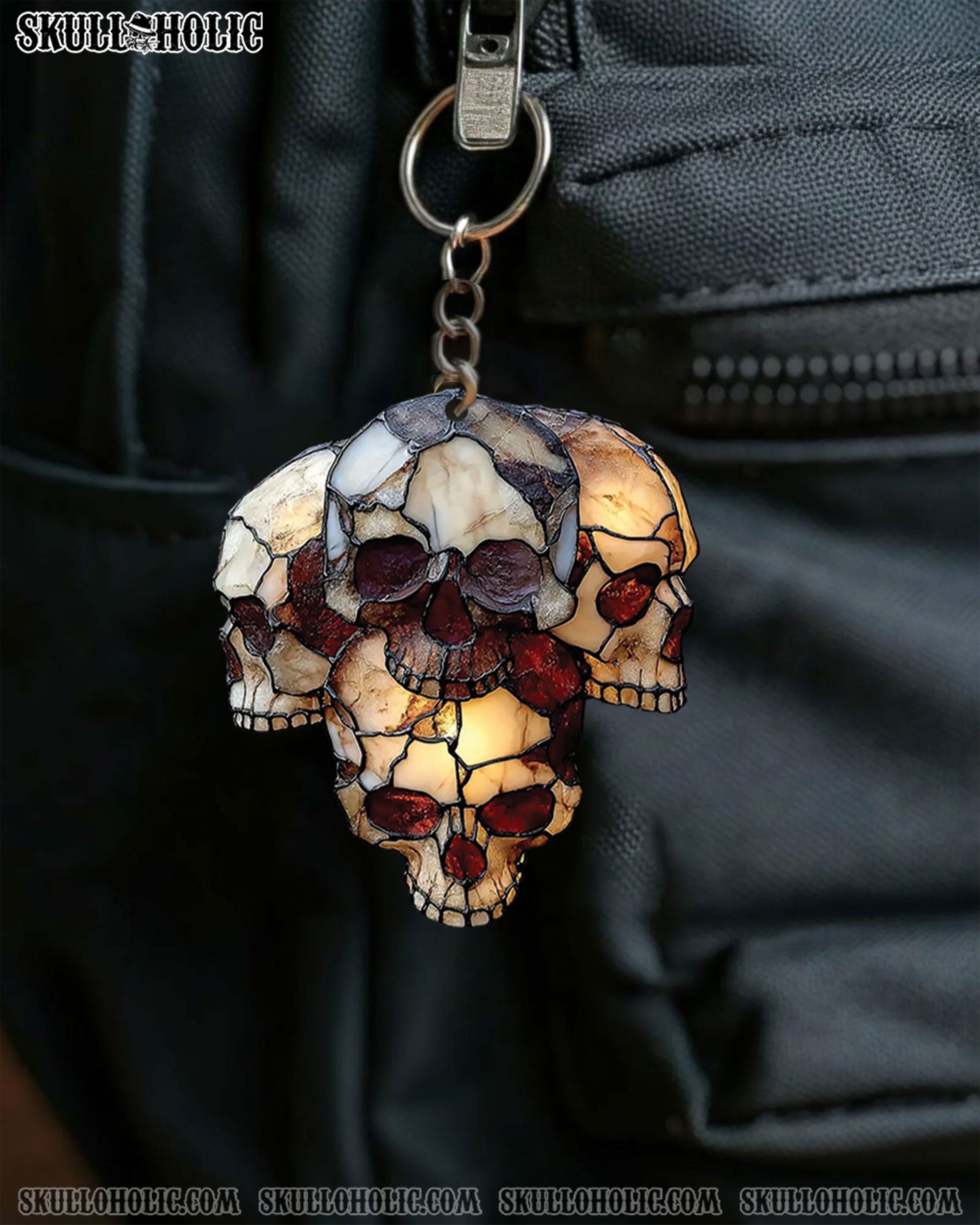 GOTHIC SKULL ORNAMENT & KEYCHAIN - YHHN1508254