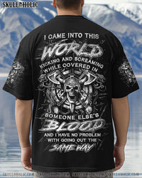 I CAME INTO THIS WORLD VIKING SKULL ALL OVER PRINT - YHLN28032503
