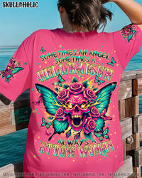 ALWAYS A STRONG WOMAN SKULL WINGS ALL OVER PRINT - TLPQ0307241